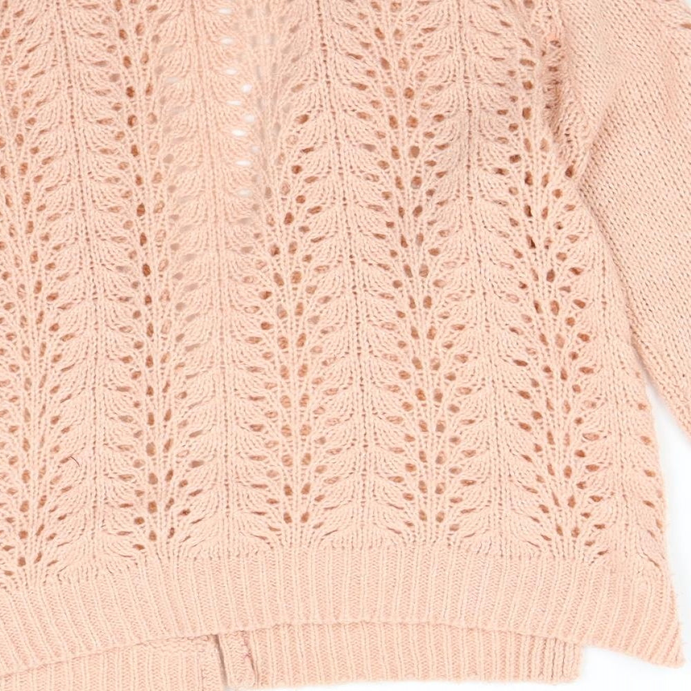 Matalan Womens Pink  Knit Cardigan Jumper Size M