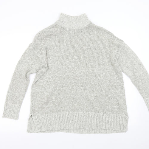 New Look Womens Grey  Knit Pullover Jumper Size M