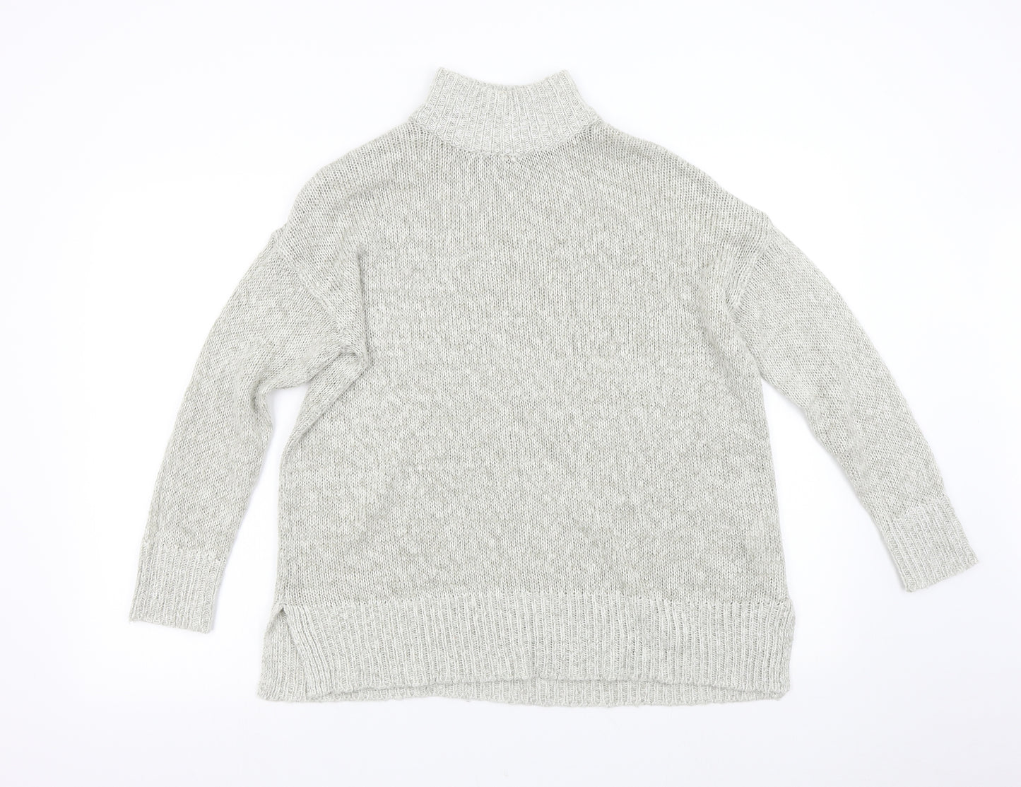New Look Womens Grey  Knit Pullover Jumper Size M