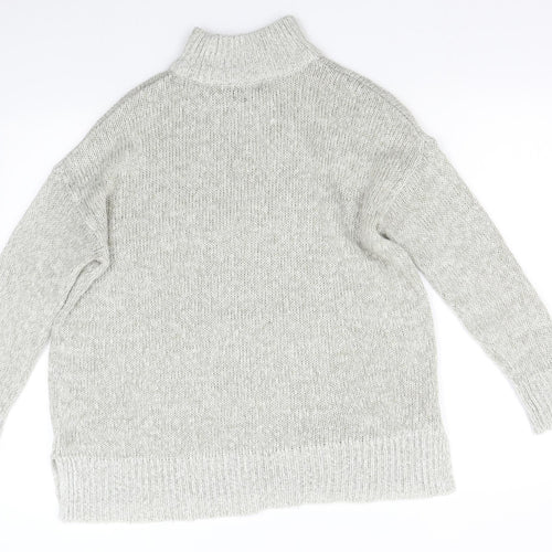 New Look Womens Grey  Knit Pullover Jumper Size M