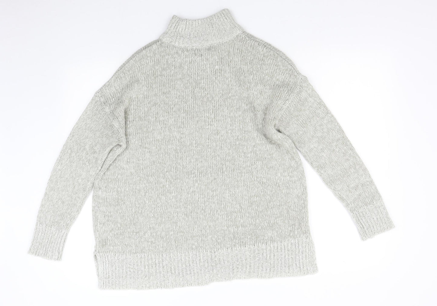 New Look Womens Grey  Knit Pullover Jumper Size M