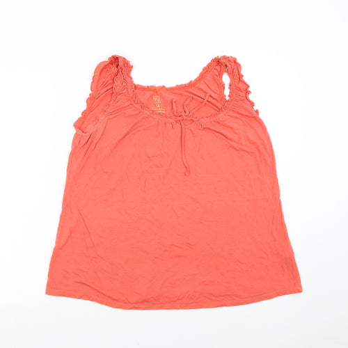 TU Womens Orange   Basic Tank Size 14