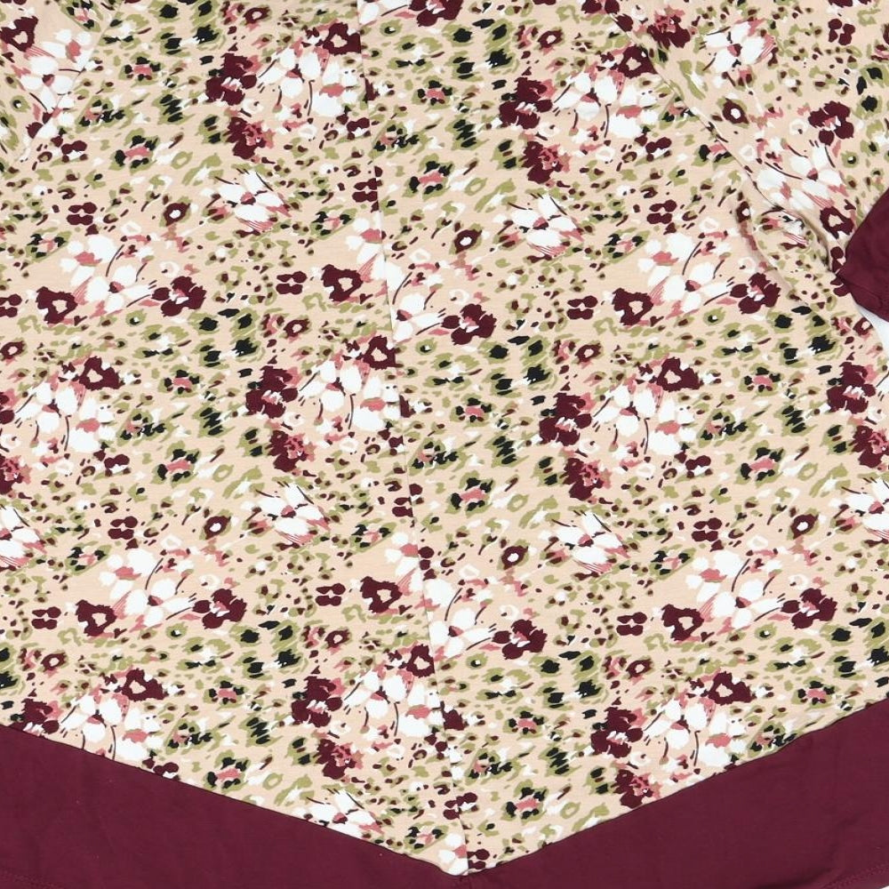 George Womens Multicoloured Floral  Basic Blouse Size 14