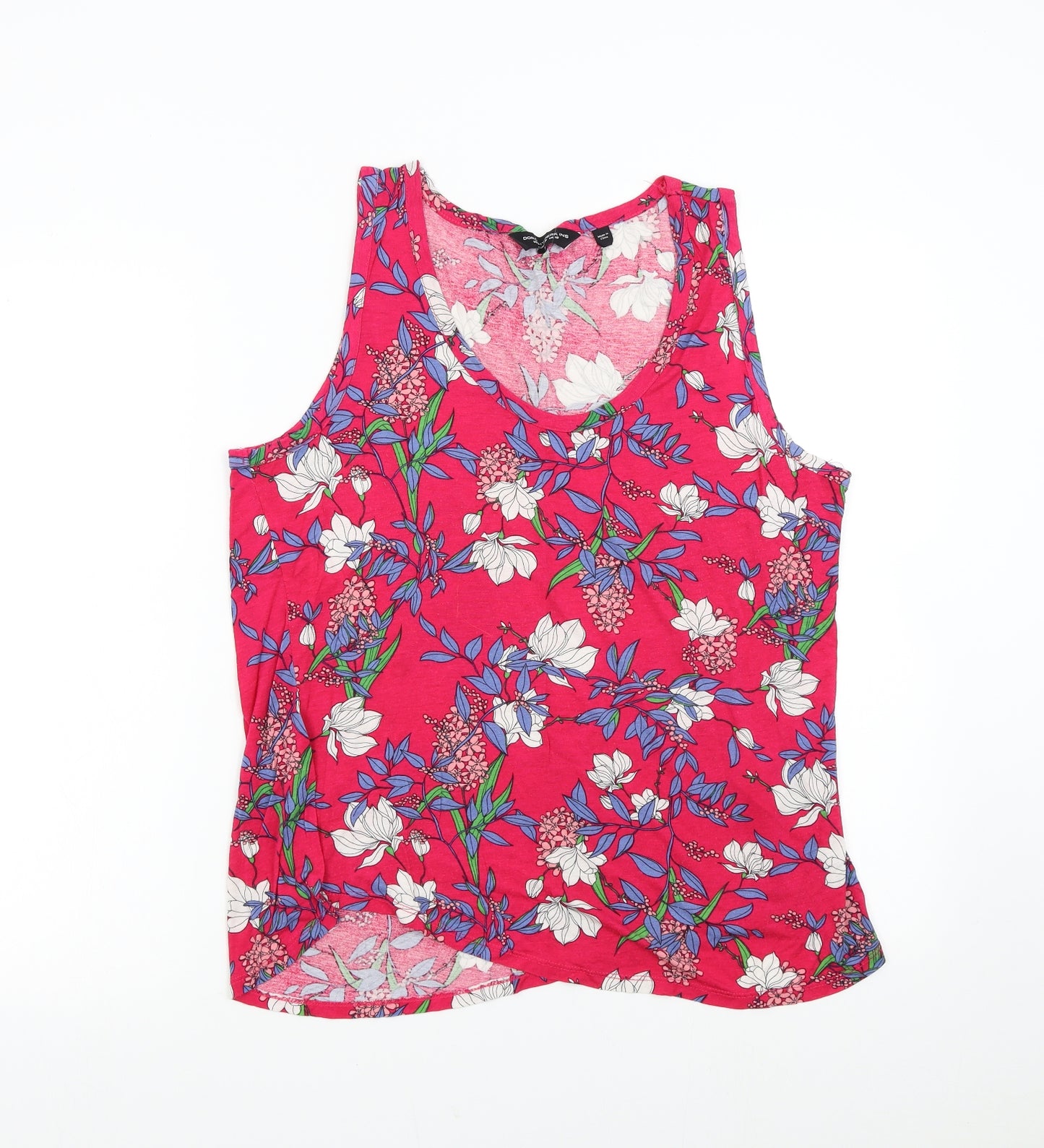 Dorothy Perkins Womens Pink Floral  Basic Tank Size 18
