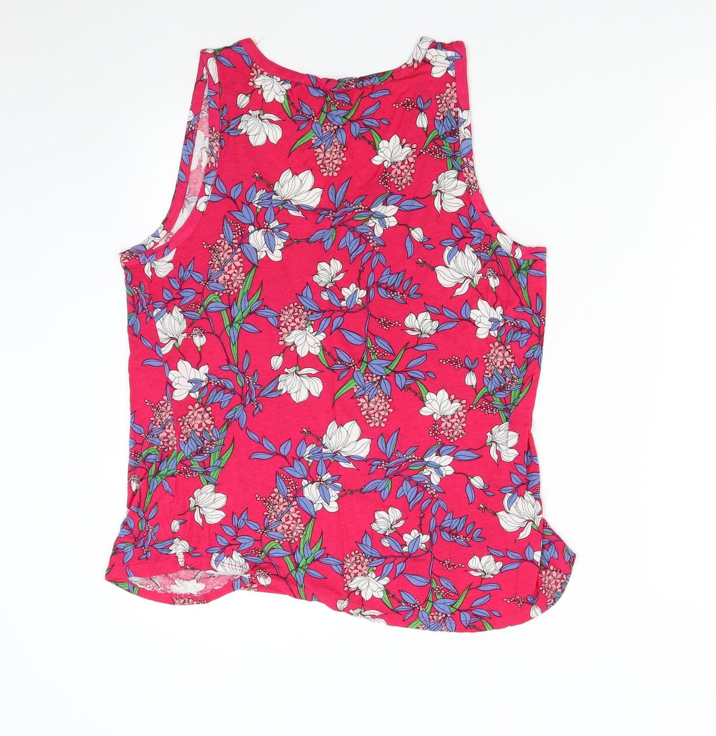 Dorothy Perkins Womens Pink Floral  Basic Tank Size 18