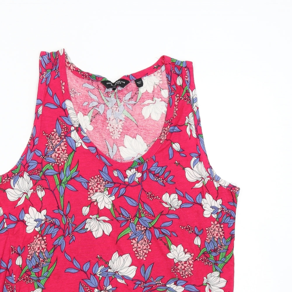Dorothy Perkins Womens Pink Floral  Basic Tank Size 18
