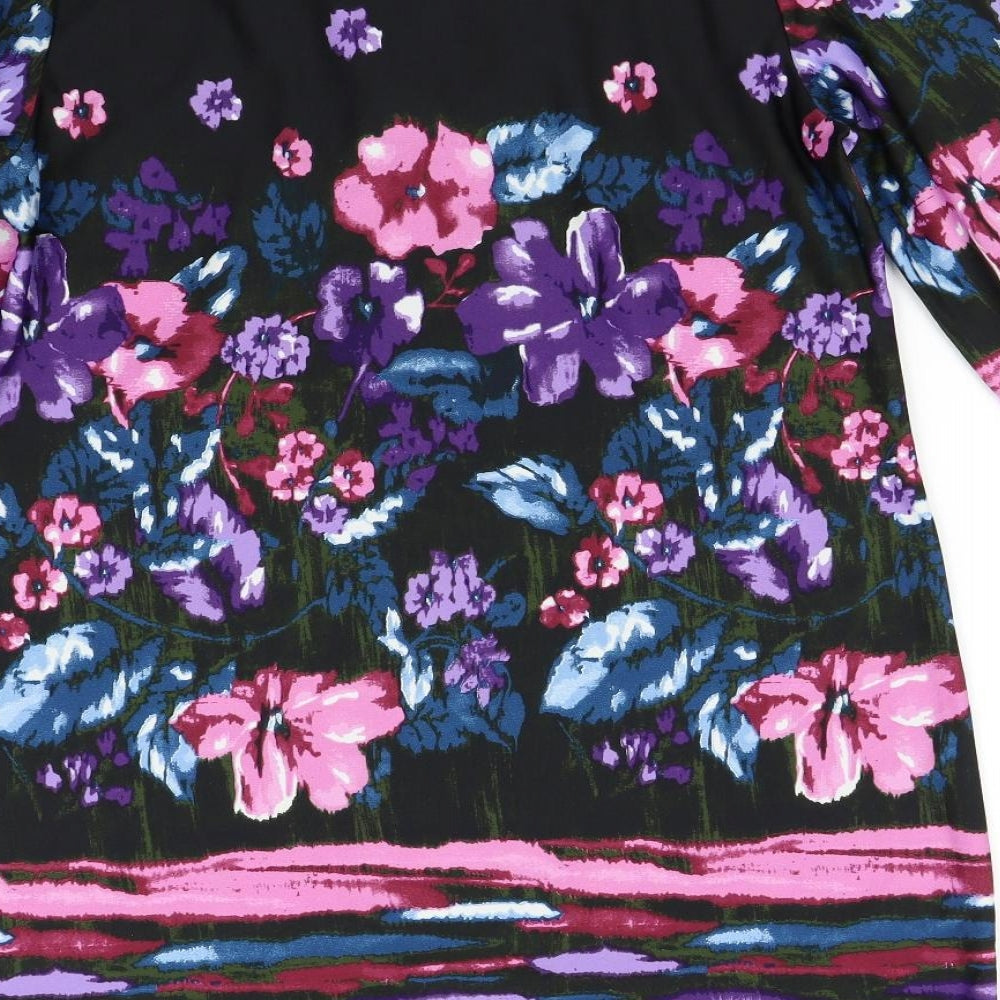 BHS Womens Multicoloured Floral  Slip Dress  Size 16