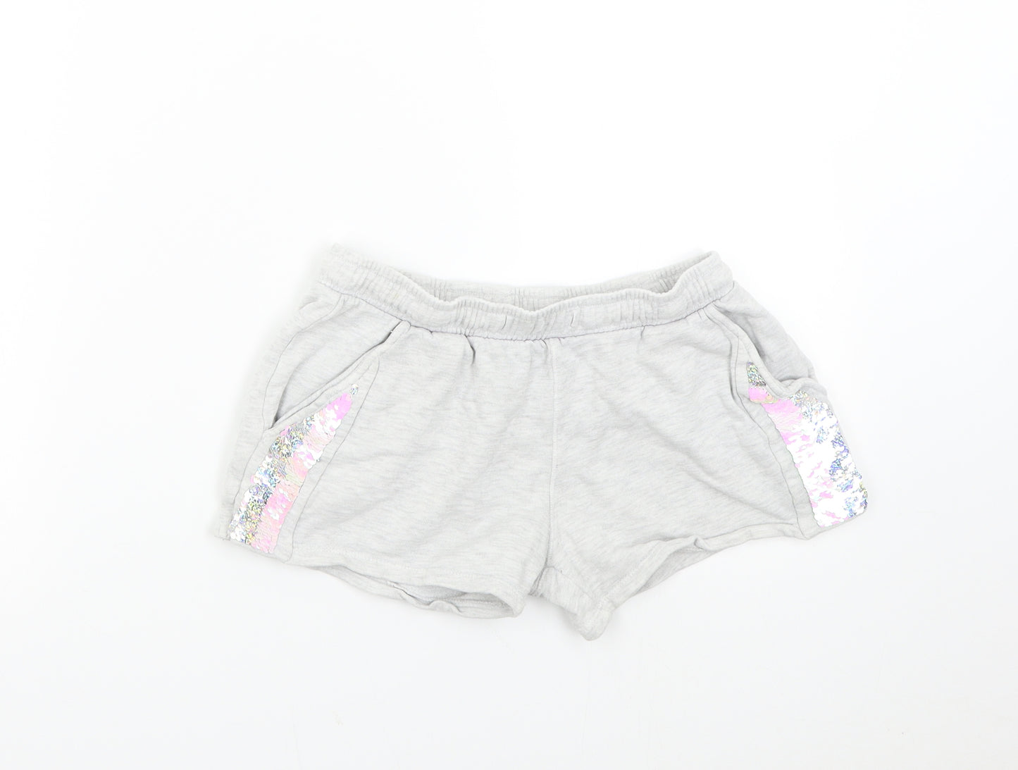 Nutmeg Girls Grey   Hot Pants Shorts Size 11-12 Years
