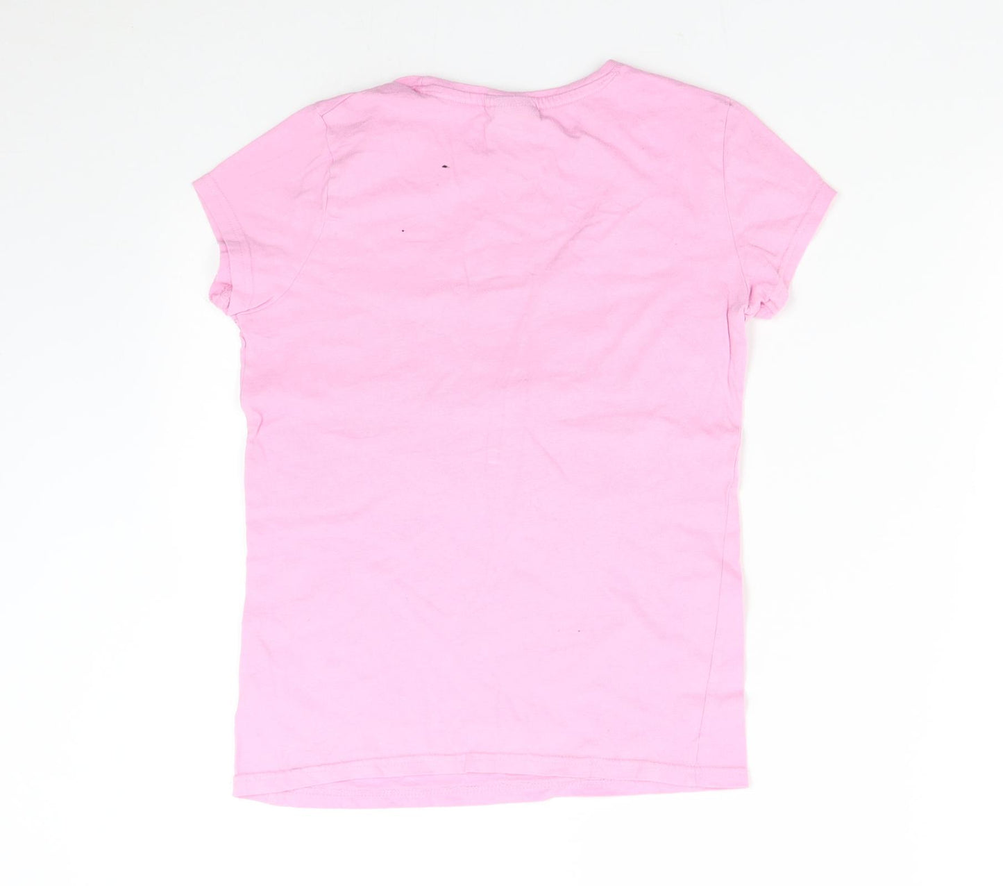 Peanuts Girls Pink   Basic T-Shirt Size 10-11 Years  - Snoopy