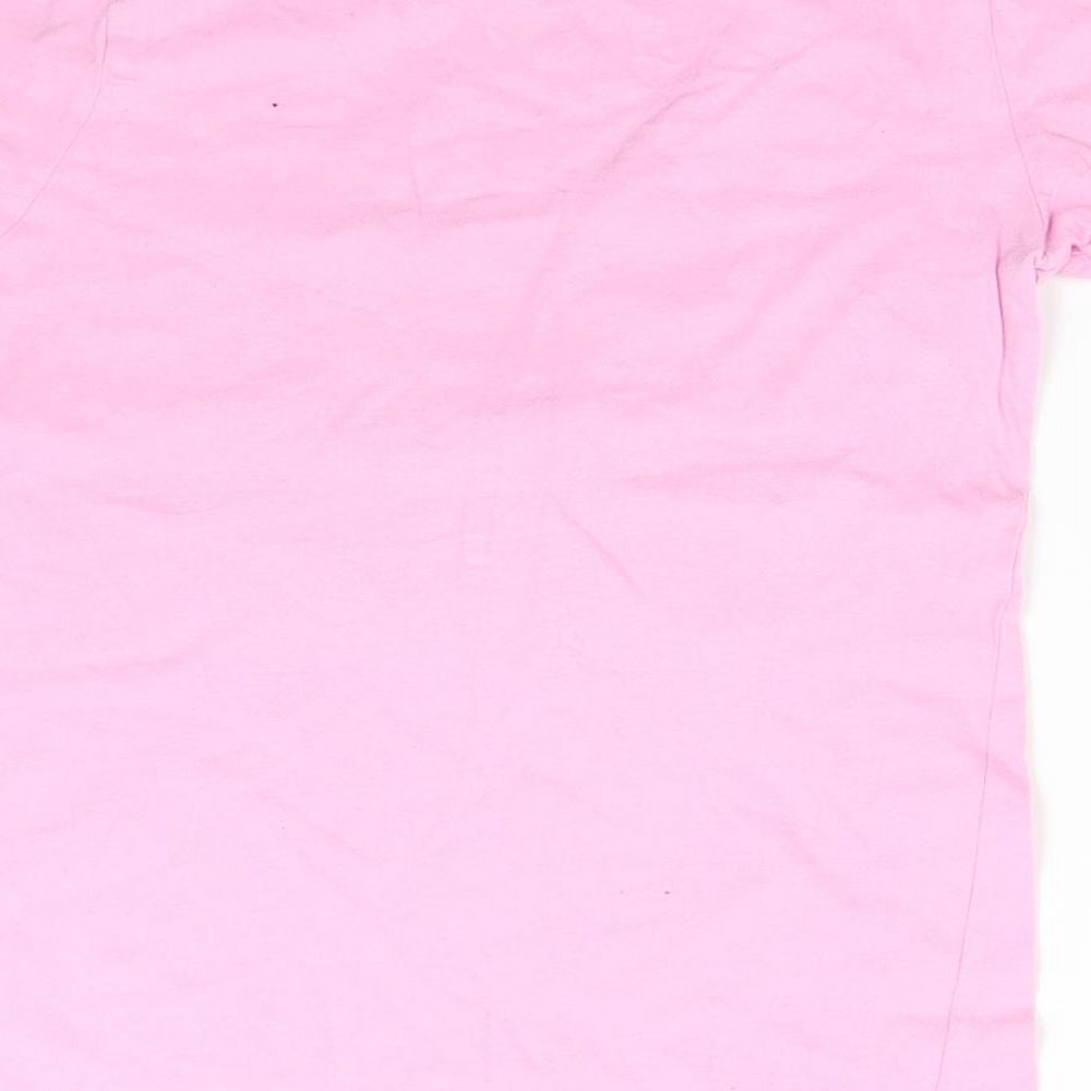 Peanuts Girls Pink   Basic T-Shirt Size 10-11 Years  - Snoopy