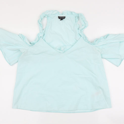 Topshop Womens Blue   Basic Blouse Size 12