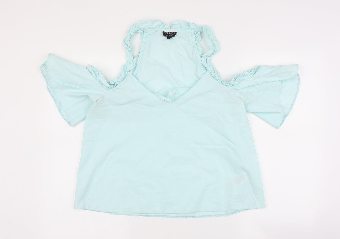 Topshop Womens Blue   Basic Blouse Size 12