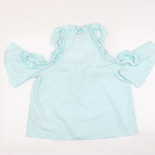 Topshop Womens Blue   Basic Blouse Size 12