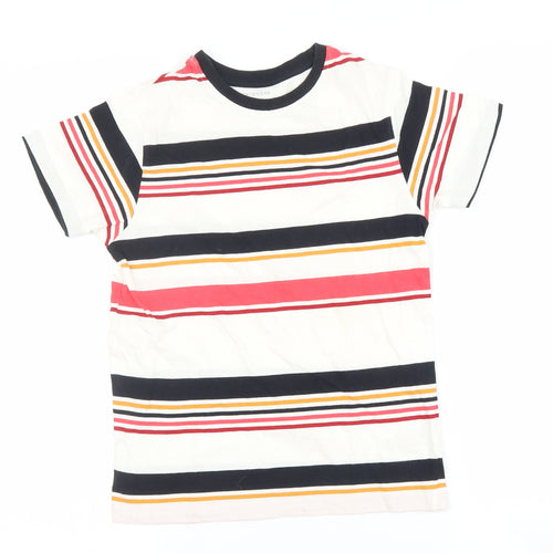 Primark Boys Multicoloured Striped  Basic T-Shirt Size 9-10 Years