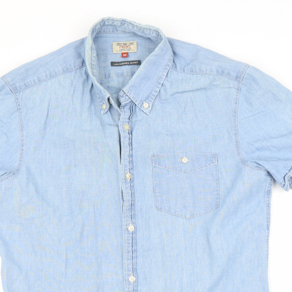 NEXT Mens Blue    Button-Up Size M