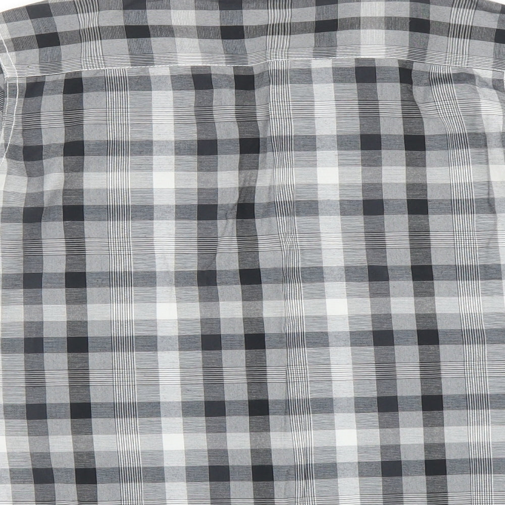 Lee Cooper Boys Grey Check  Basic Button-Up Size 11-12 Years
