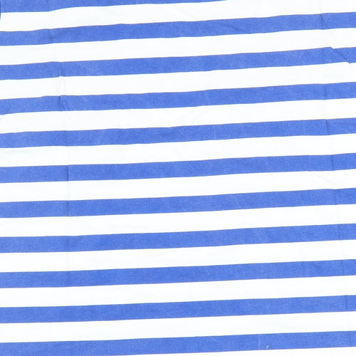 Just Play Boys Blue Striped  Basic T-Shirt Size 12-13 Years