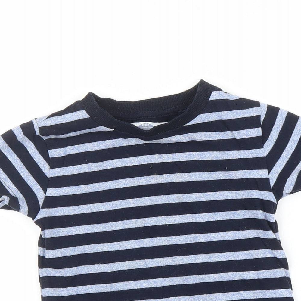 NEXT Boys Blue Striped  Basic T-Shirt Size 12-18 Months