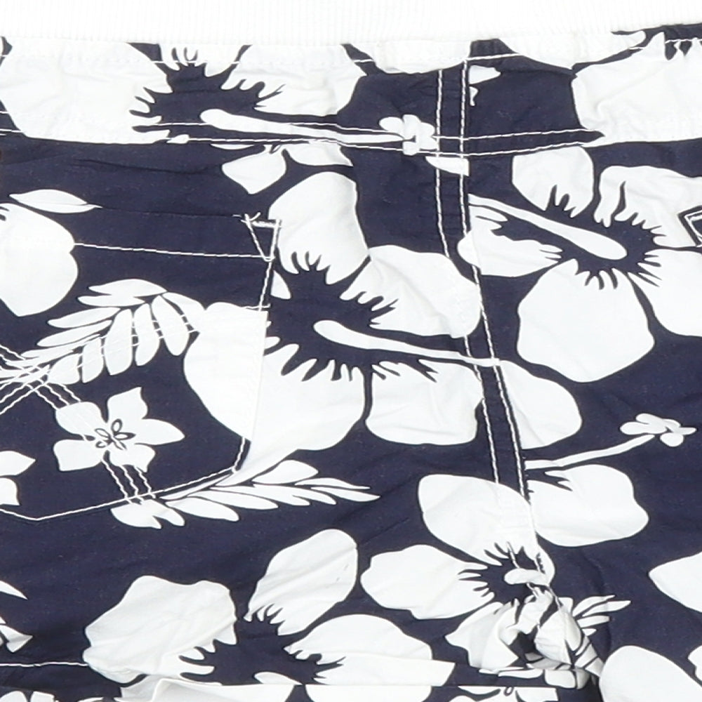 Primark Womens Blue Floral  Chino Shorts Size 8