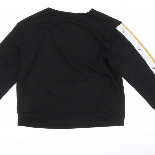 CAMERO ROSE Womens Black   Pullover Sweatshirt Size M