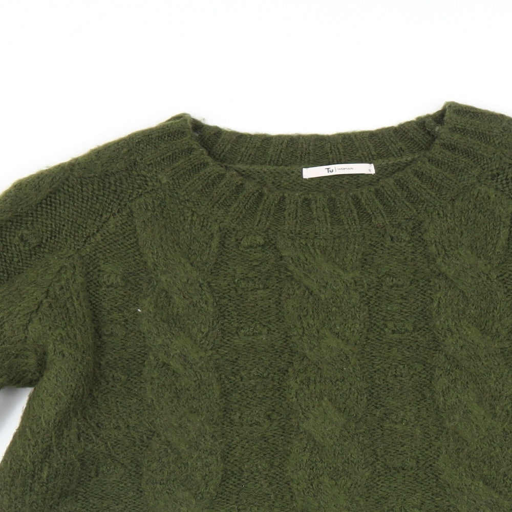 TU Womens Green   Pullover Jumper Size 12