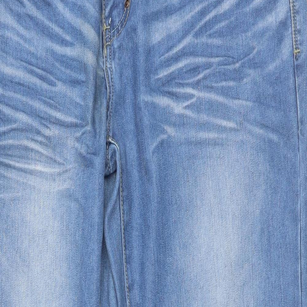 Crosshatch Womens Blue   Straight Jeans Size 32 L32 in