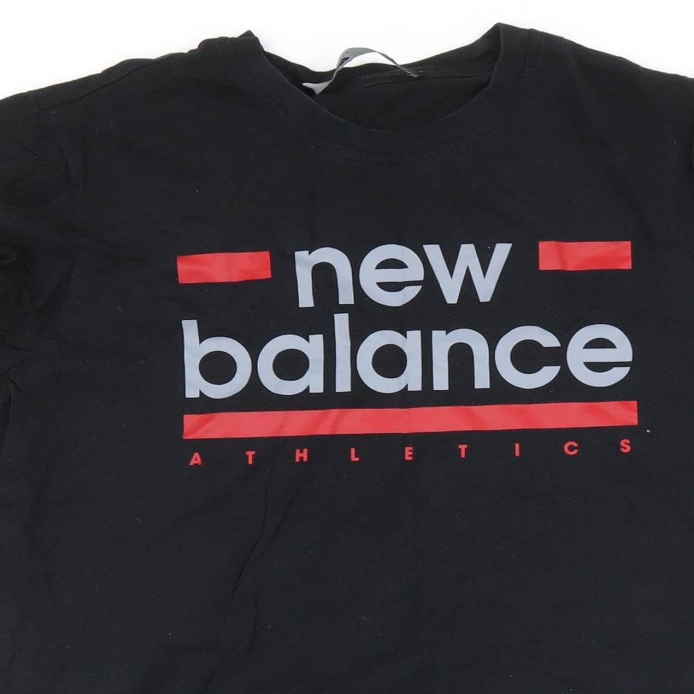 New Balance Mens Black    T-Shirt Size L