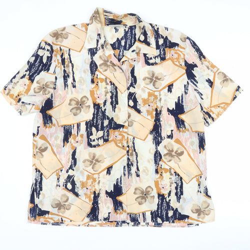 sky fashion Womens Multicoloured Floral  Basic Blouse Size 16