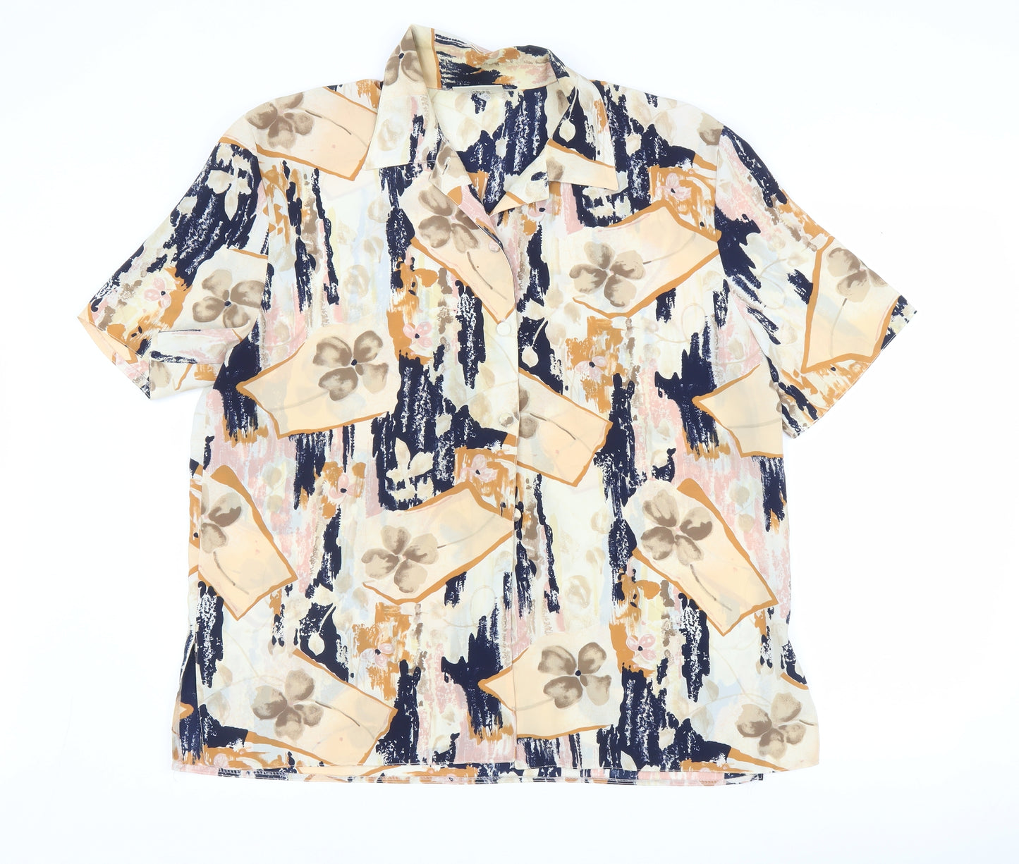 sky fashion Womens Multicoloured Floral  Basic Blouse Size 16