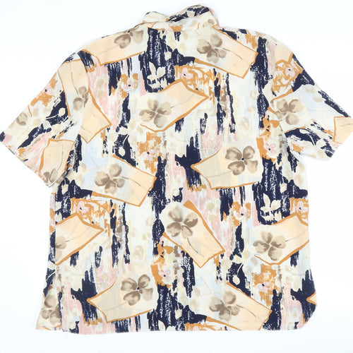 sky fashion Womens Multicoloured Floral  Basic Blouse Size 16