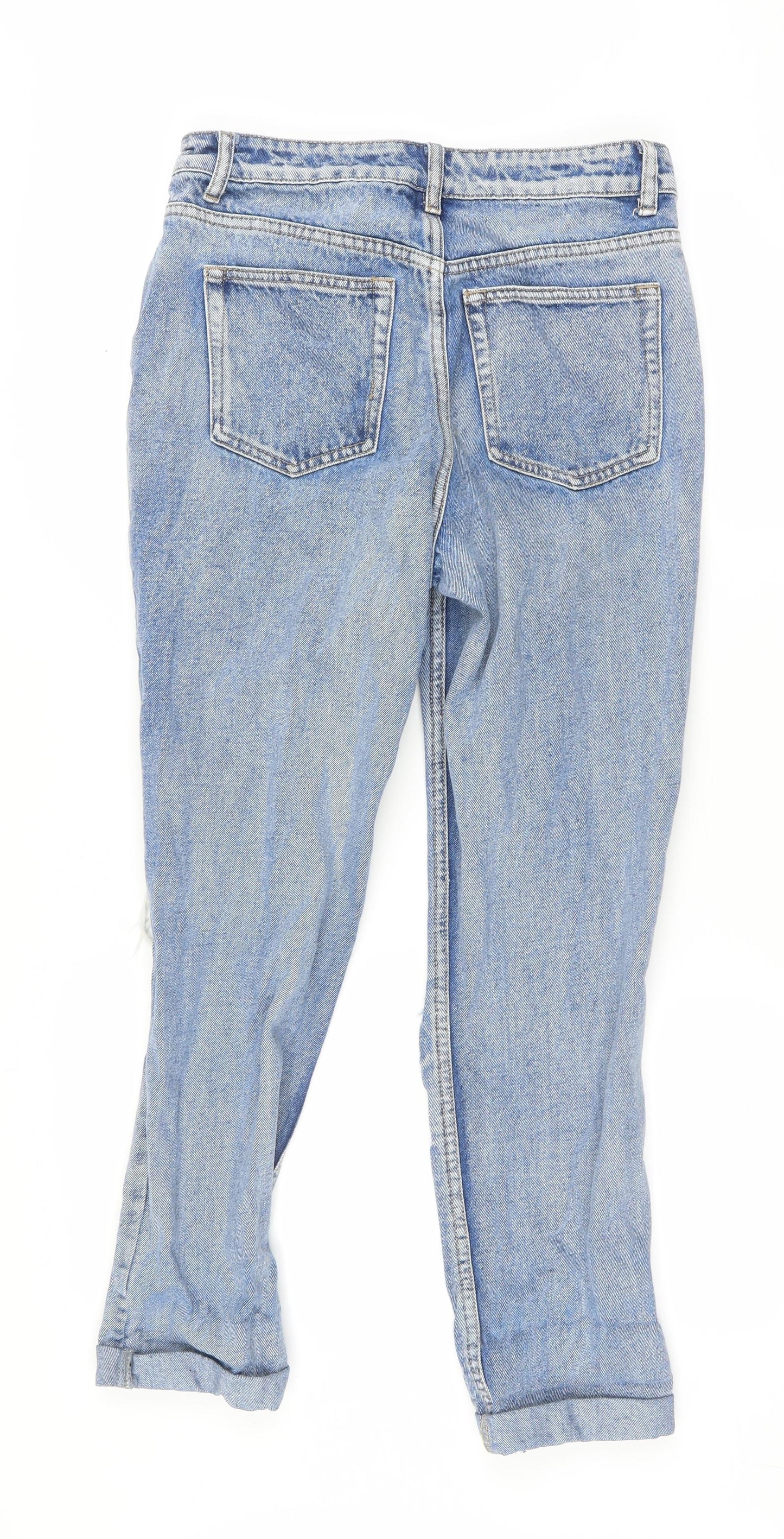 Boohoo Womens Blue   Straight Jeans Size 10 L26 in