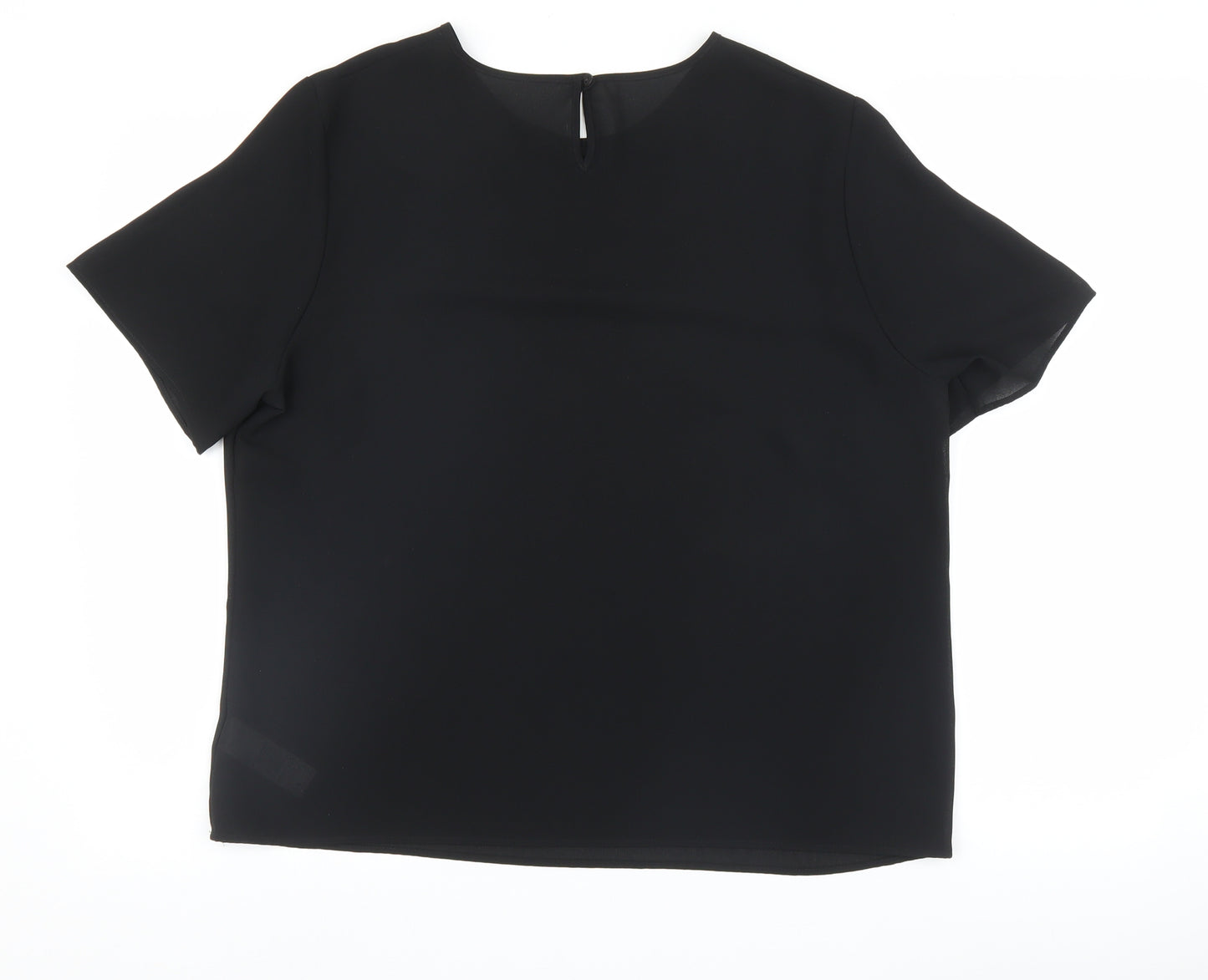 Marks and Spencer Womens Black   Basic Blouse Size 16