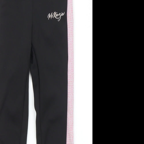 McKenzie Girls Black   Jegging Trousers Size 5-6 Years