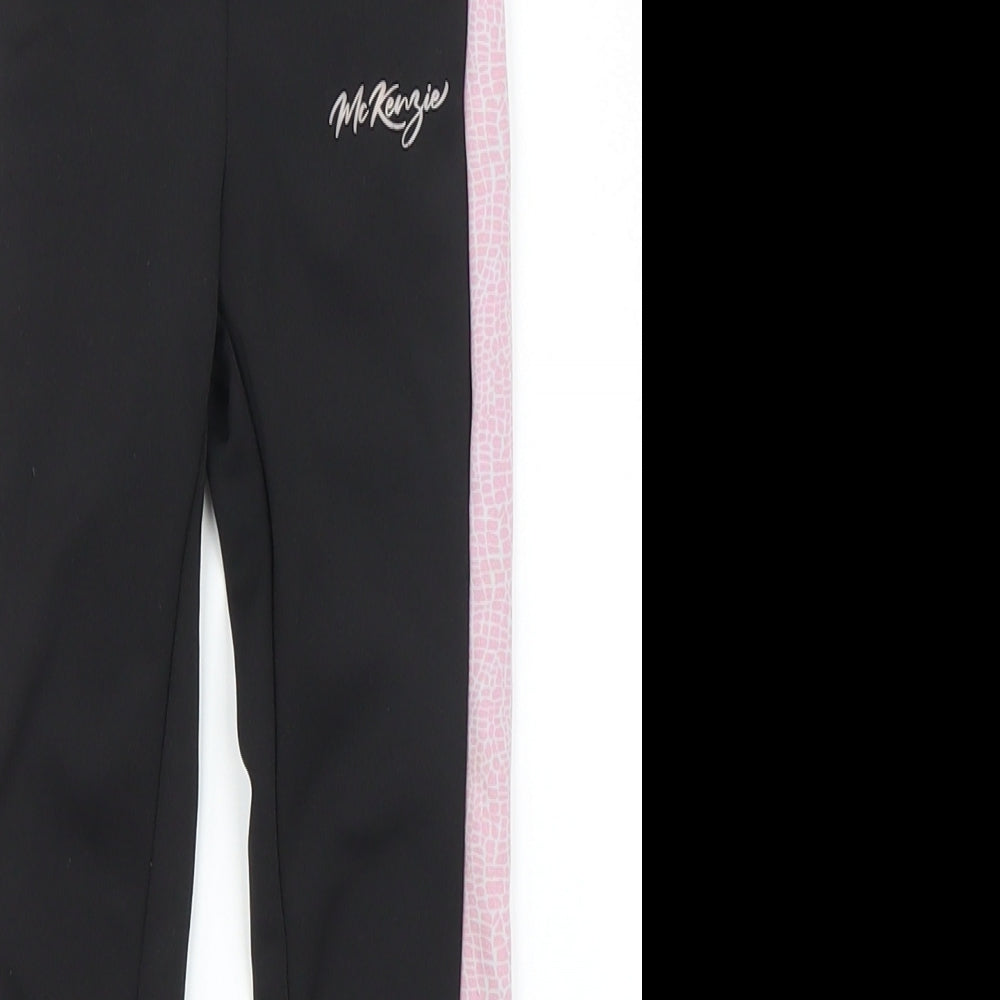 McKenzie Girls Black   Jegging Trousers Size 5-6 Years