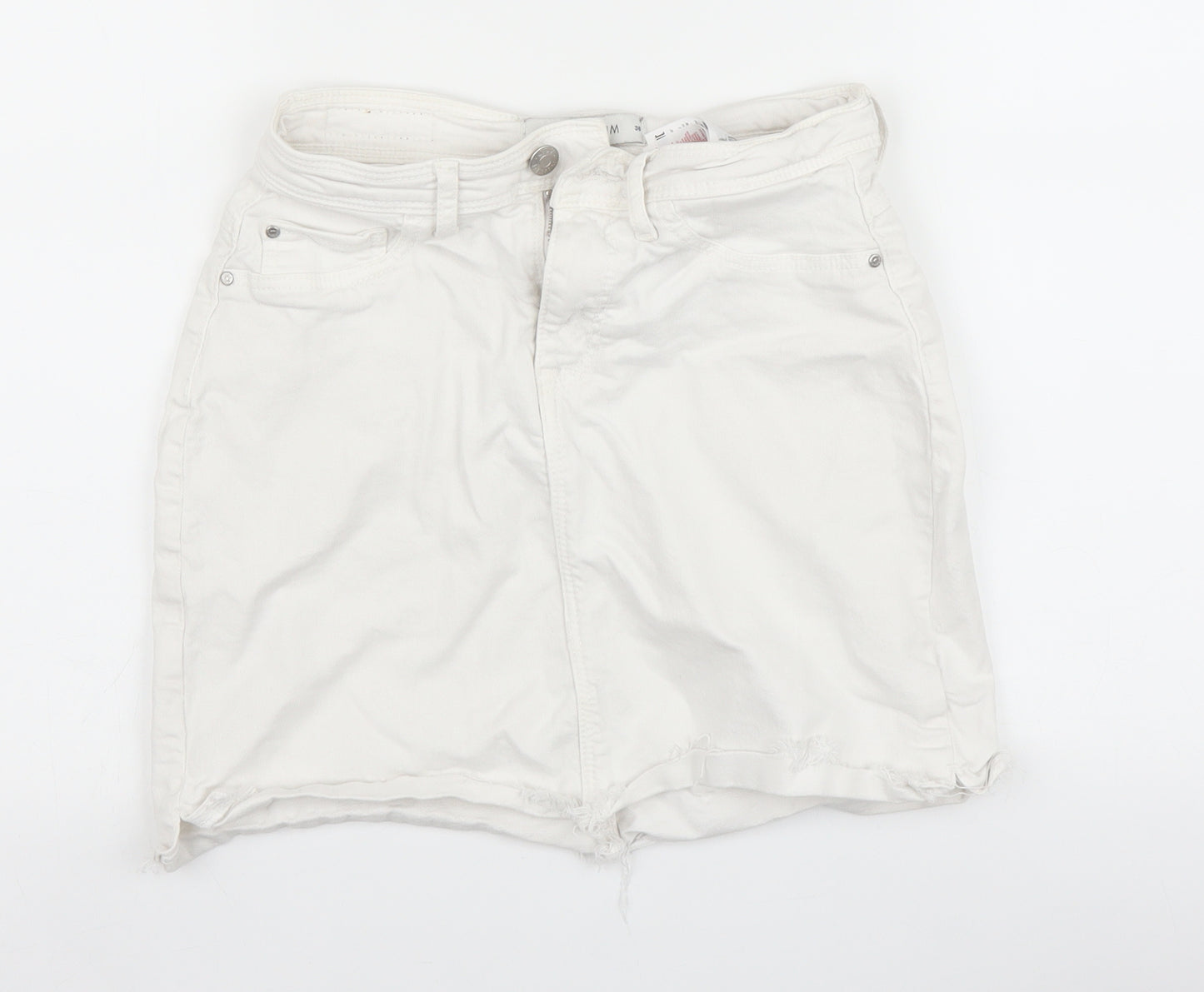 JDY Denim Womens White   Mini Skirt Size 8