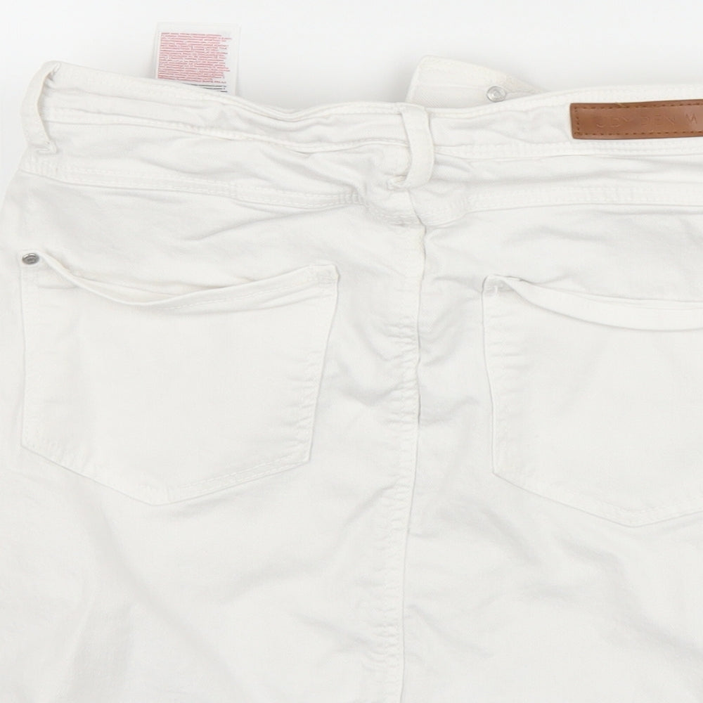 JDY Denim Womens White   Mini Skirt Size 8