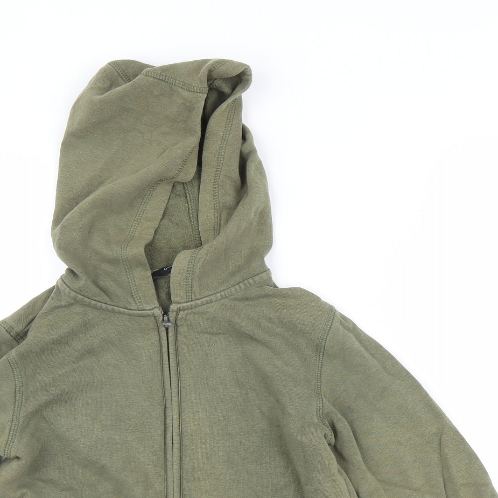 George Boys Green   Full Zip Hoodie Size 7-8 Years