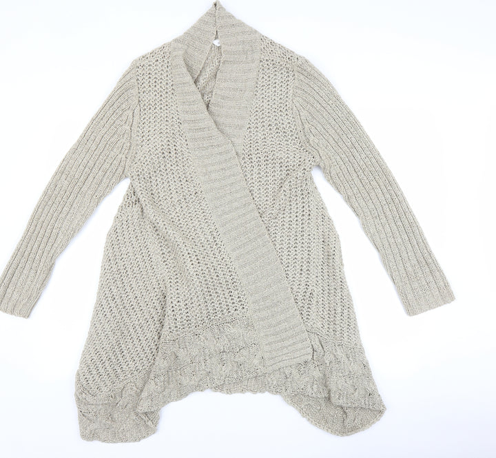 BHS Womens Beige Full Zip Jumper Size 16