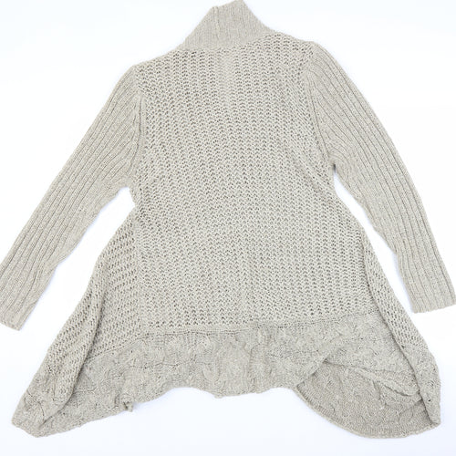 BHS Womens Beige   Full Zip Jumper Size 16