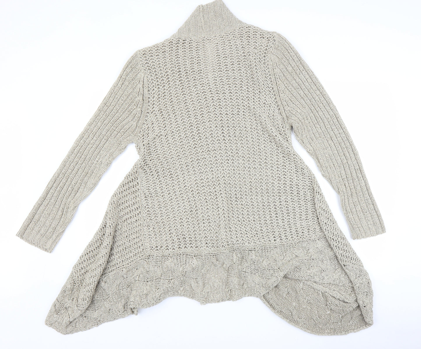 BHS Womens Beige   Full Zip Jumper Size 16