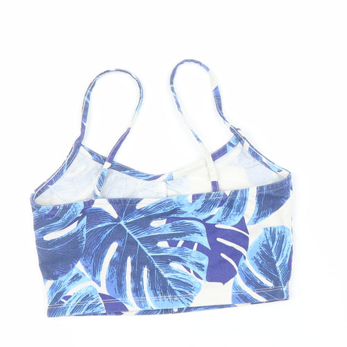 Topshop Womens Blue Floral  Basic Tank Size 8