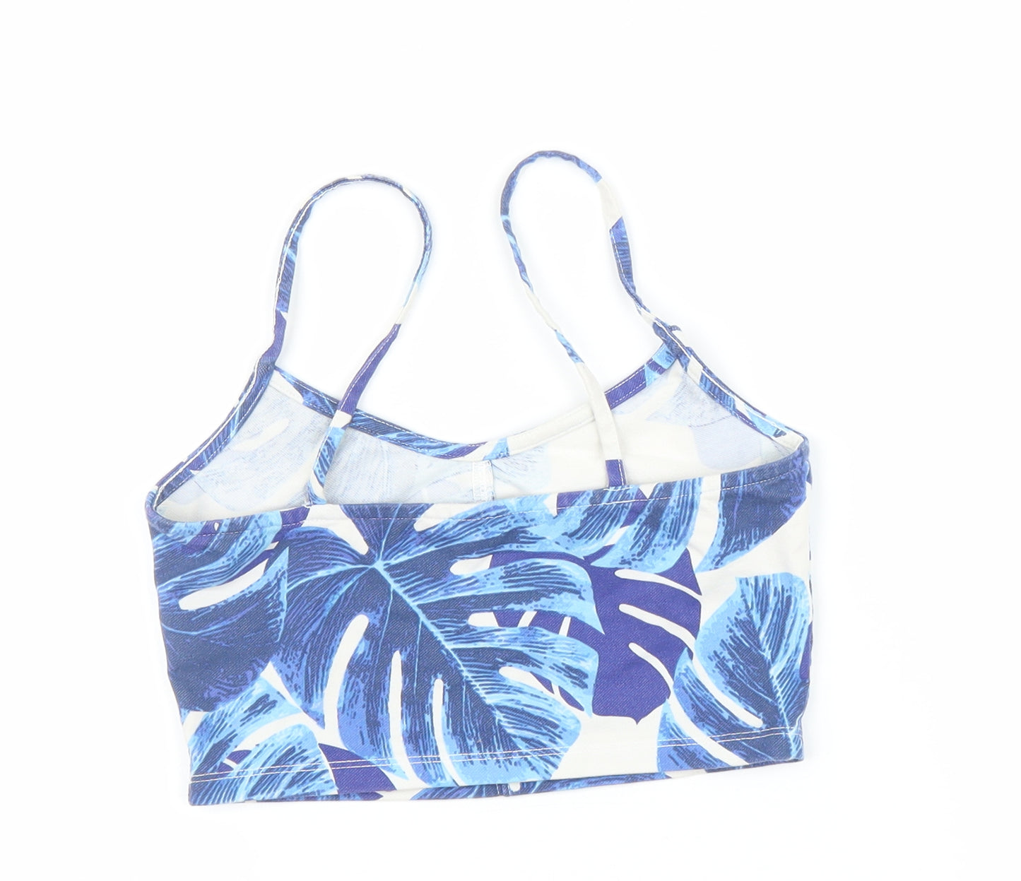 Topshop Womens Blue Floral  Basic Tank Size 8