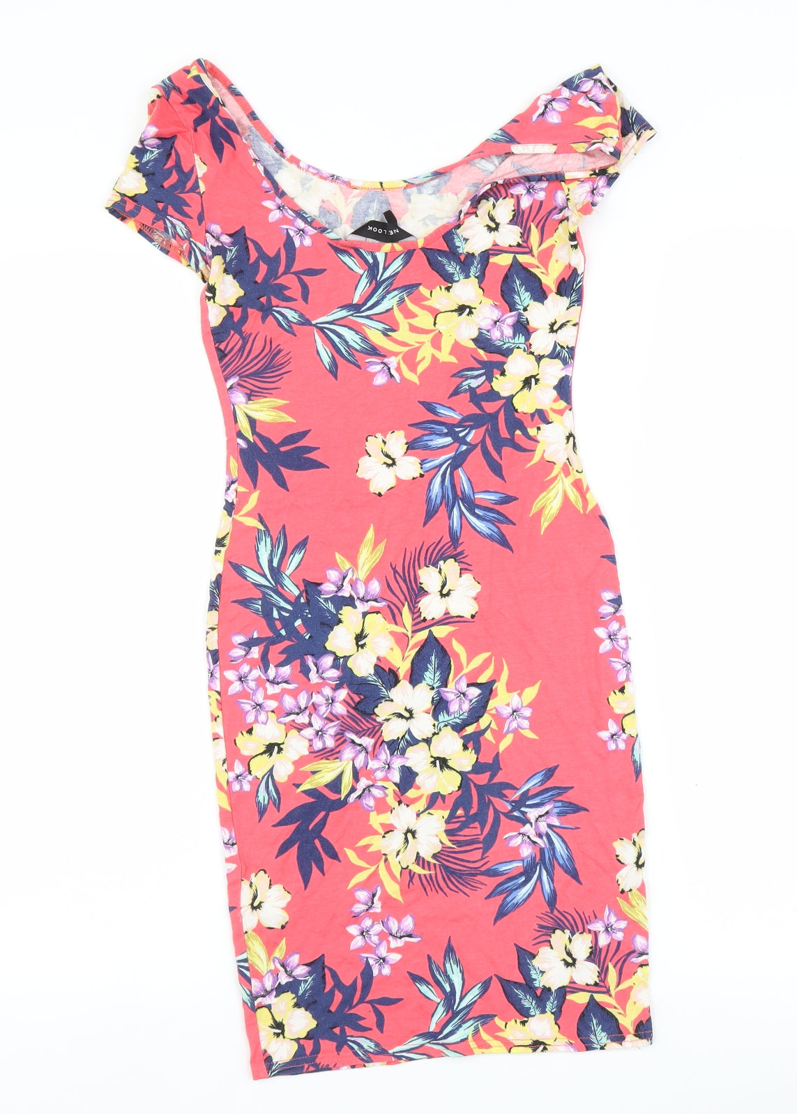 New Look Womens Pink Fair Isle  Bodycon  Size 10
