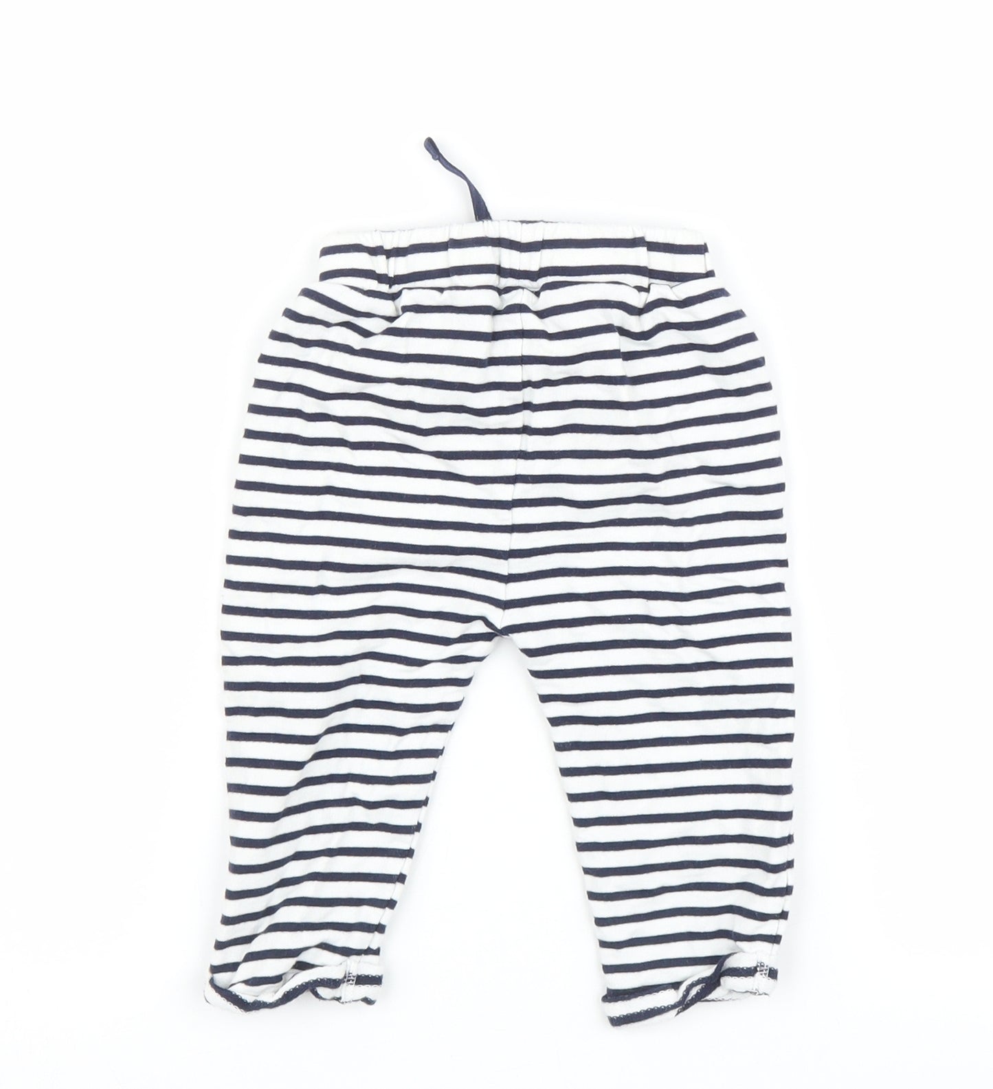 Matalan Baby Blue Striped  Jogger Trousers Size 6-9 Months