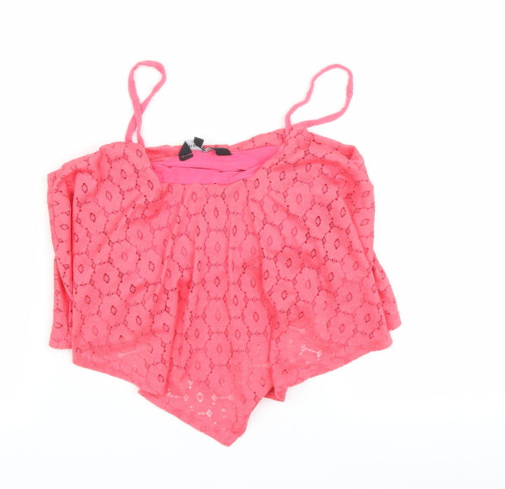 New Look Womens Pink   Basic Tank Size 8
