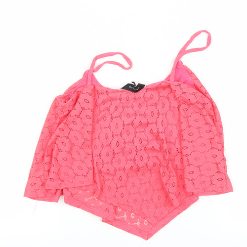New Look Womens Pink   Basic Tank Size 8