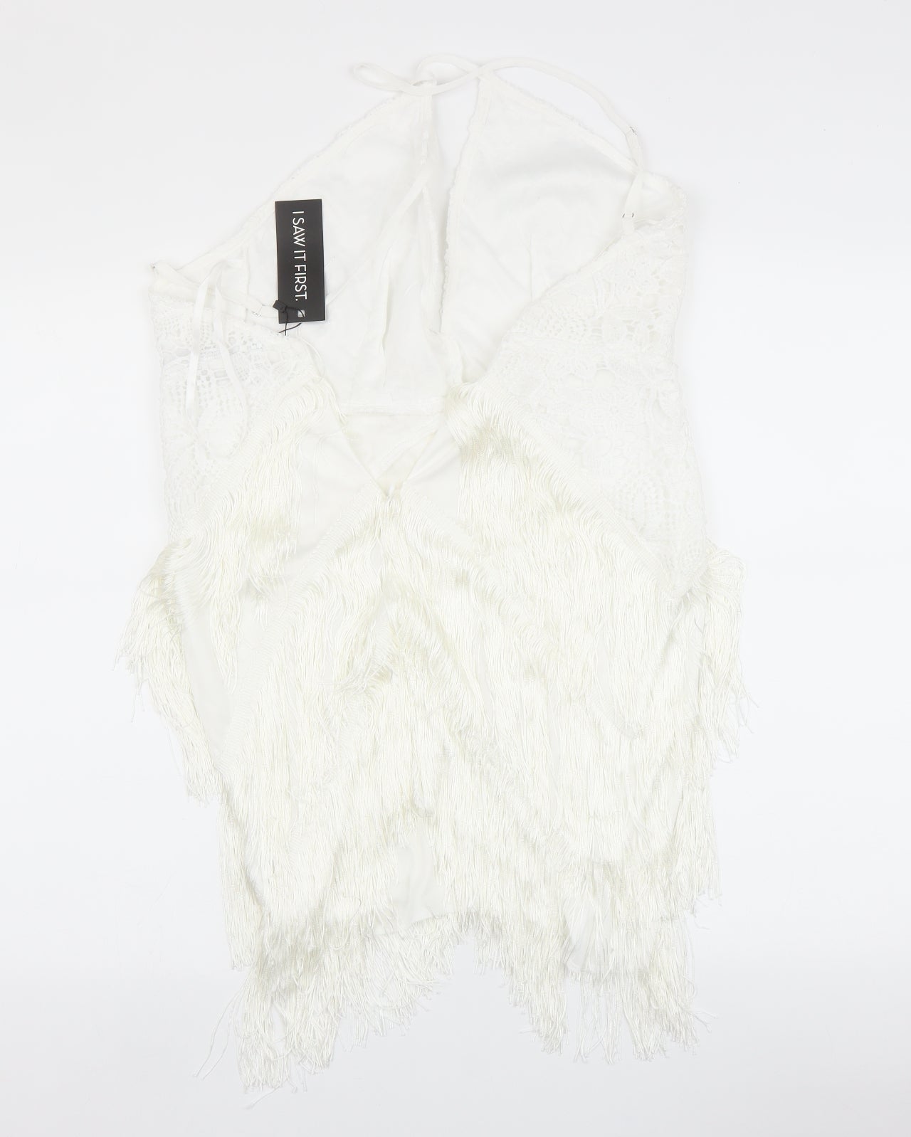 I SAW IT FIRST Womens White   Basic Tank Size 12