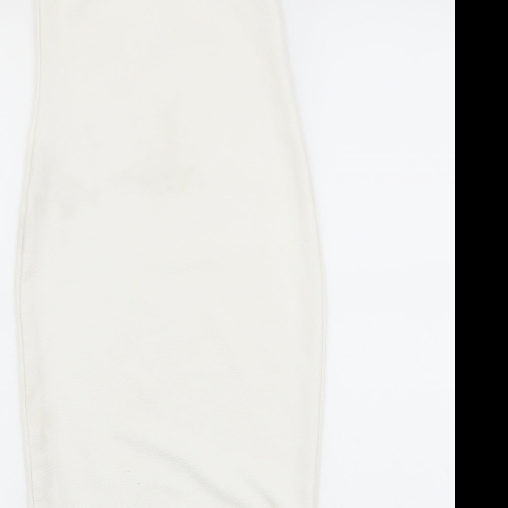 Glamour Babe Womens White   Bodycon  Size 8