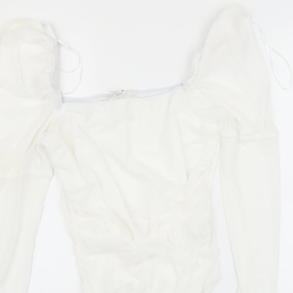 Missguided Womens White   Basic Blouse Size 16