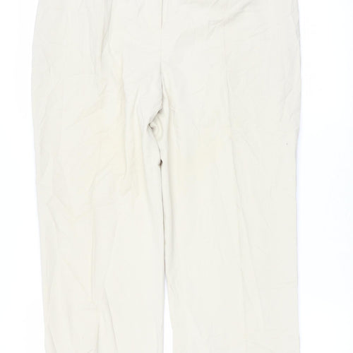 Katy Baker Womens Beige   Trousers  Size 16 L27.5 in